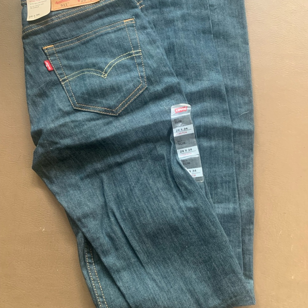 Levi's Blue Slim Jeans with Classic Indigo Wash